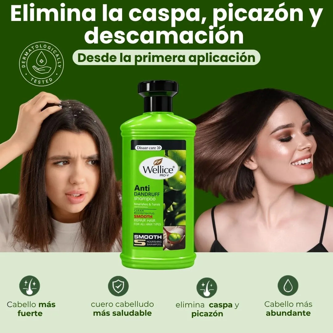SHAMPOO 3 EN 1 - ELIMINA CASPA E HIDRATA