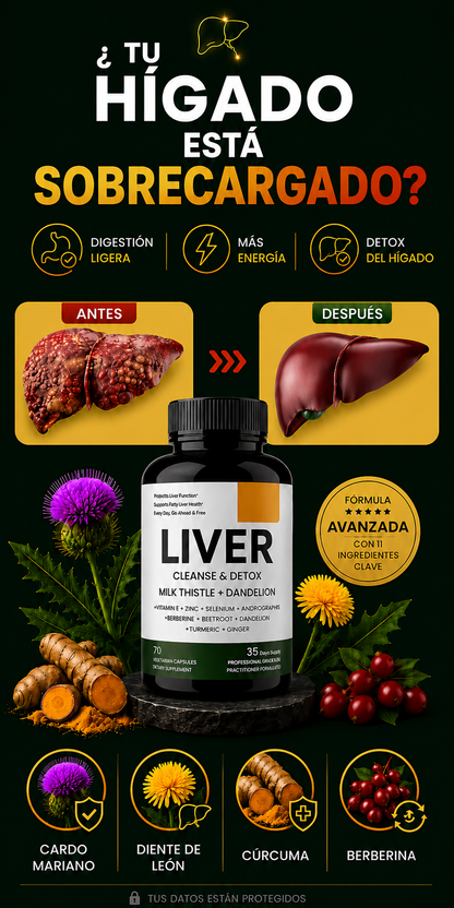 LIVER DETOX - LIMPIEZA Y DESINTOXICACIÓN DEL HÍGADO